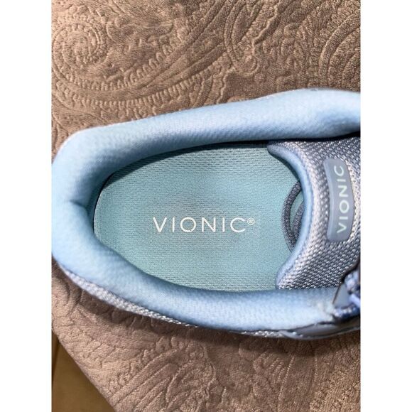 Vionic Women's Cassis Lace-Up Sneakers with Zipper Detail Blue Shadow size 8.5 - Picture 3 of 8